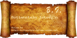 Bottenstein István névjegykártya